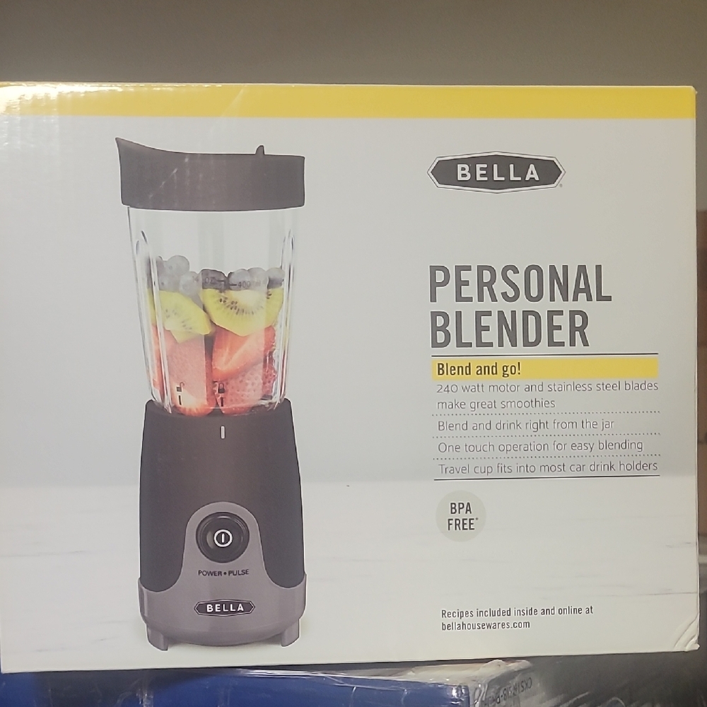 Abella Personal Blender - Black and Gray